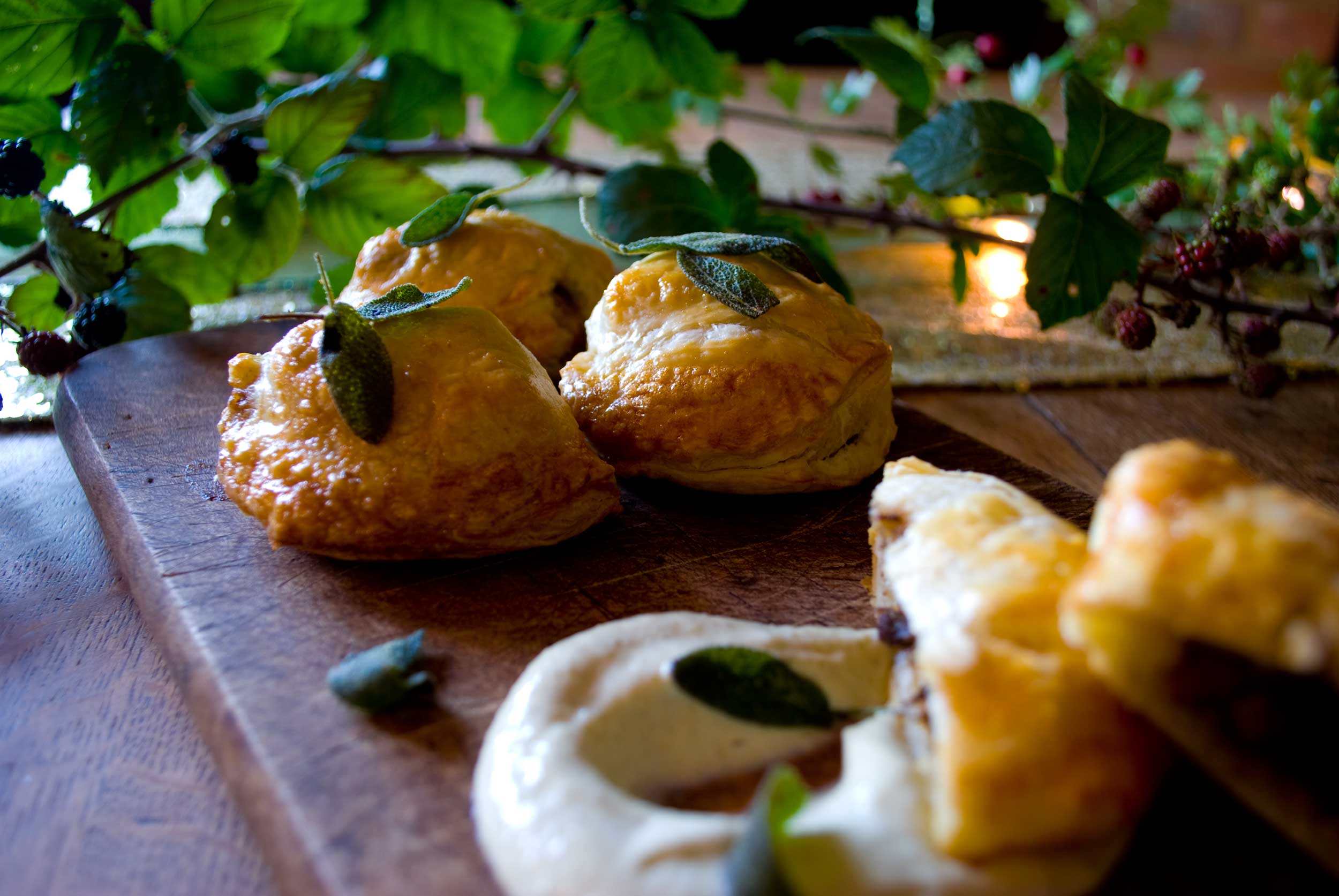 Wild mushroom puffs with sage mayo Juanita MasterChef